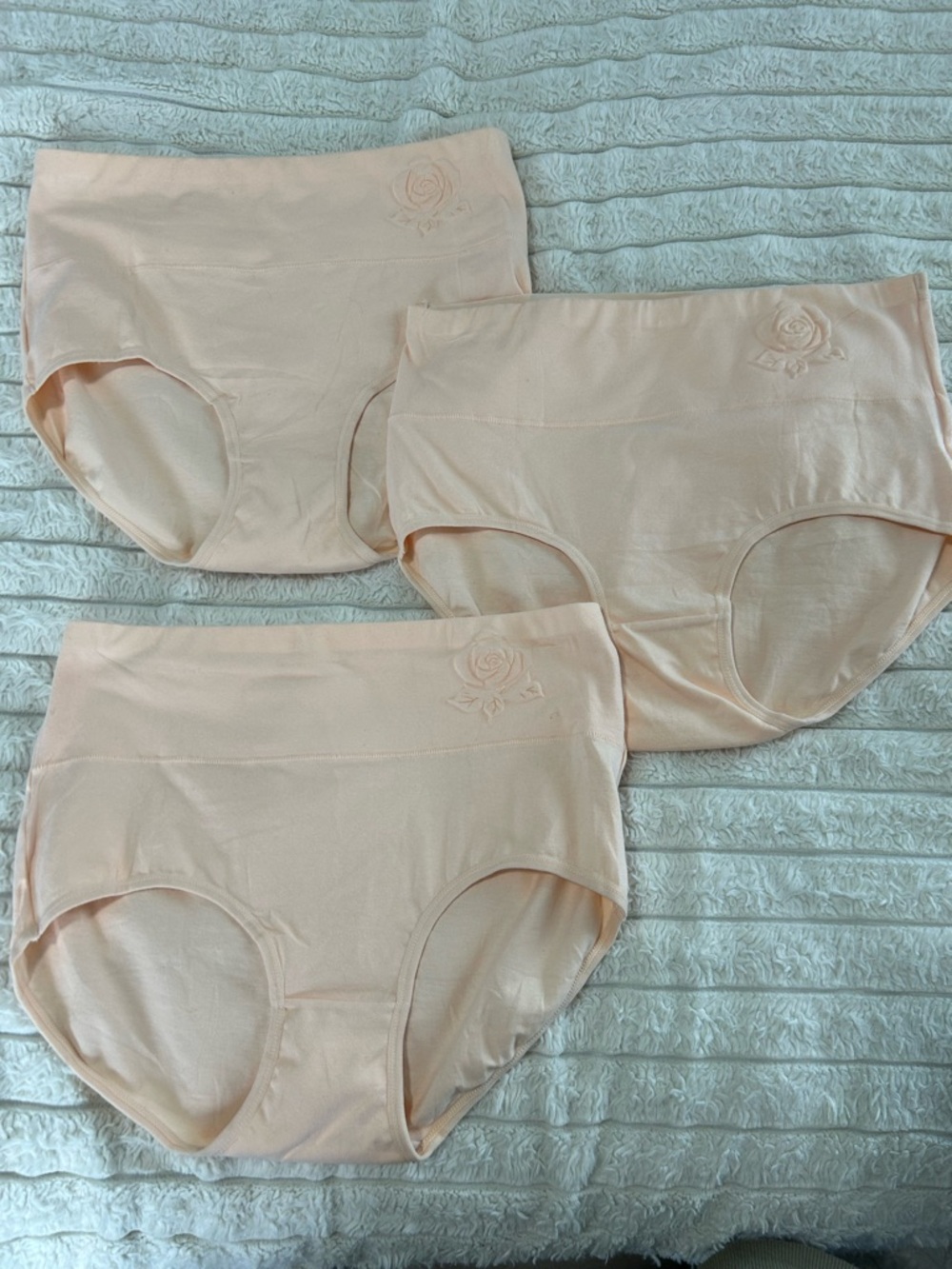 Women's High-Waist Seamless Briefs - Light Peach (3-Pack)